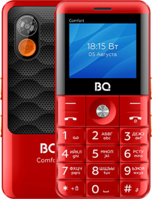 Кнопочный телефон BQ-Mobile BQ-2006 Comfort (красный)