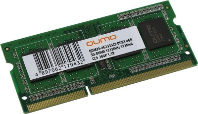QUMO 8GB DDR3 SODIMM PC3-12800 QUM3S-8G1600C11R 
