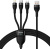 Кабель Baseus CASS030001 USB-A - USB-C, microUSB, Lightning (1.2 м, черный) 
