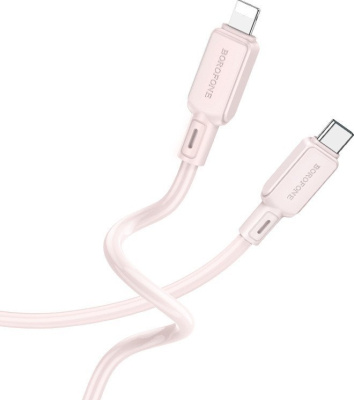 Кабель Borofone BX94 Lighting - USB Type-C (1 м, розовый)