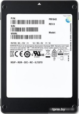SSD Samsung PM1643a 1.92TB MZILT1T9HBJR 