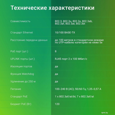 Неуправляемый коммутатор Digma DSP208F-2F-T120 V1 