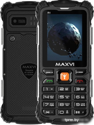 Кнопочный телефон Maxvi R1 (черный) 