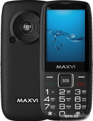 Кнопочный телефон Maxvi B32 (черный) 