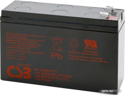 Аккумулятор для ИБП CSB HR1224W F2 (12В/6.4 А·ч) 