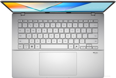 ASUS Vivobook S14/ S3407CA-LY105/ U5-225H/ 14 WUXGA 16:10 IPS-level AG 300nits/ UHD/ 16GB/ 512GB/ DOS/ мышь + рюкзак/ Cool Silver ноутбук 90NB16J1-M007N0 