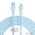 Кабель Baseus Pudding Series USB Type-C - Lightning (2 м, голубой) 
