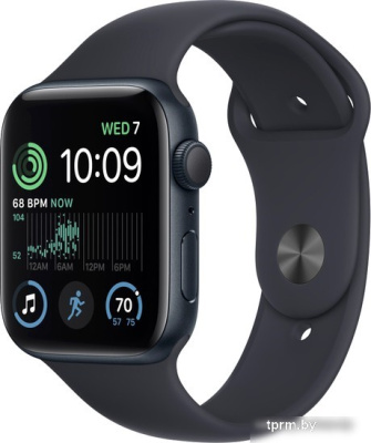 Умные часы Apple Watch SE 2 40 мм (алюминиевый корпус, полуночный/полуночный, спортивный силиконовый ремешок S/M) 