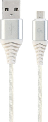 Кабель Cablexpert CC-USB2B-AMmBM-2M-BW2 USB Type-A - microUSB (2 м, белый)