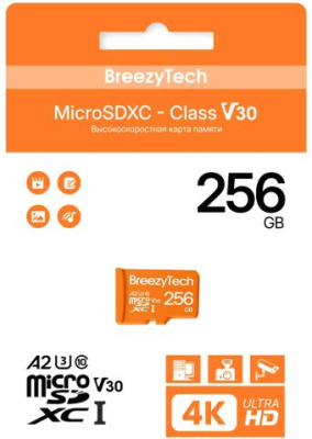 Карта памяти BreezyTech Ultra microSDXC Class 10/A2/V30 256GB (без адаптера)