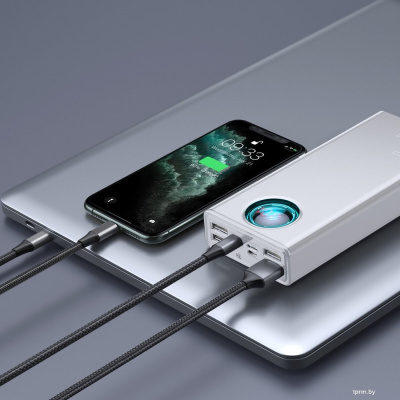 Baseus Amblight Digital Display 65W 30000mAh (белый) 