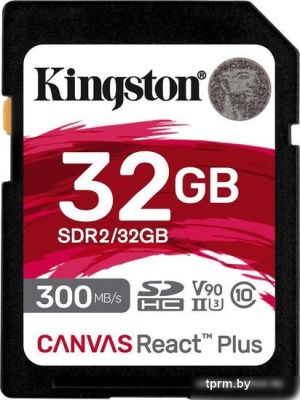 Карта памяти Kingston Canvas React Plus SDHC 32GB 