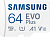 Карта памяти Samsung EVO Plus 2024 microSDXC 64GB (с адаптером) 