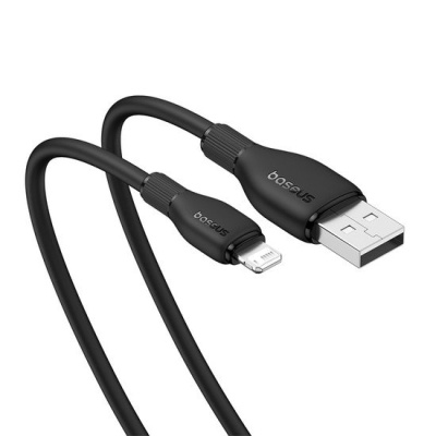 Кабель Baseus Pudding Series Fast Charging Cable 2.4A USB Type-A - Lightning (1.2 м, черный) 