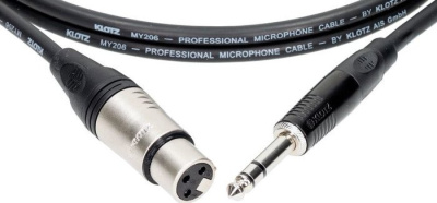 Кабель Klotz M1FS1K0100 (1 м, черный) 