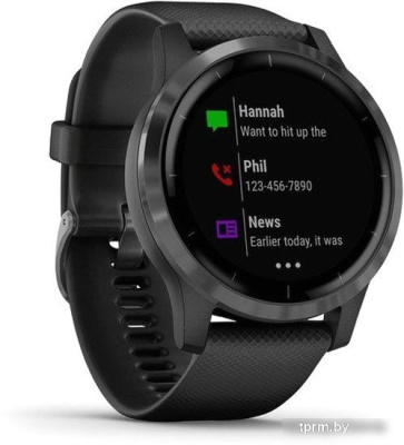 Умные часы Garmin Vivoactive 4 (черный/серый) 