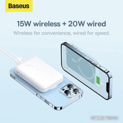 Baseus Magnetic Mini Wireless Fast Charge Power Bank 10000mAh 20W (черный) 