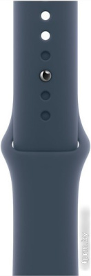 Умные часы Apple Watch Series 9 41 мм (алюминиевый корпус, серебристый/грозовой синий, спортивный силиконовый ремешок S/M) 