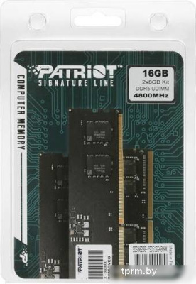 Оперативная память Patriot Signature Line 2x8ГБ DDR5 4800 МГц PSD516G4800K 
