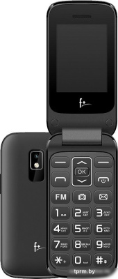Кнопочный телефон F+ Flip 240 (черный) 