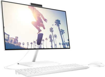 HP AIO 24/ i3-1215U/ 23.8" FHD VA AG/ Iris Xe/ 4GB/ 256GB/ DOS/ noODD/ USB kbd+mouse/ kbd_ENG/ Starry white моноблок 6P140EA 
