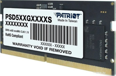 Оперативная память Patriot Signature Line 16ГБ DDR5 SODIMM 5200 МГц PSD516G520081S 
