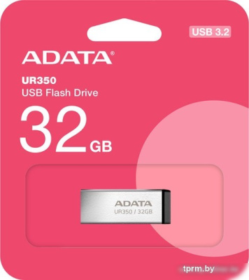 USB Flash ADATA UR350 32GB UR350-32G-RSR/BK (серебристый/черный) 