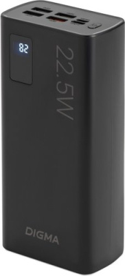 Внешний аккумулятор Digma DGPF30A 30000mAh (черный)