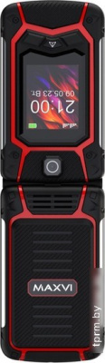 Кнопочный телефон Maxvi E10 (красный) 