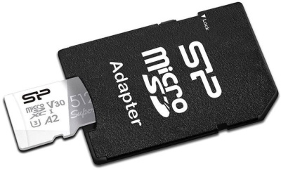 Карта памяти Silicon-Power Superior microSDXC SP512GBSTXDA2V20SP 512GB (с адаптером) 
