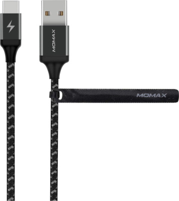 Кабель Momax DTA11D USB 2 Type-C - USB 2 Type-A (1 м, черный) 