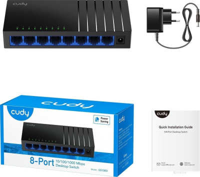 Неуправляемый коммутатор Cudy GS108D 4.0 
