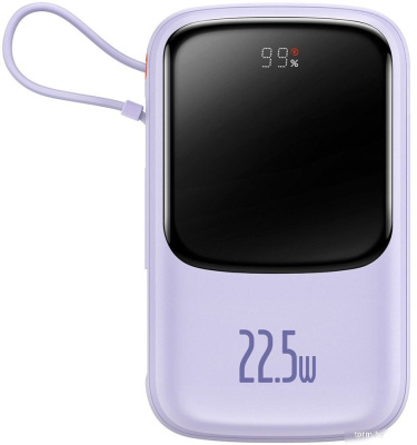 Baseus Qpow Pro Digital Display Fast Charge 22.5W 20000mAh (сиреневый) 