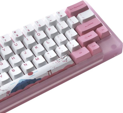 Клавиатура Akko ACR 59 Acrylic Tokyo (Akko CS Jelly Pink, нет кириллицы) 