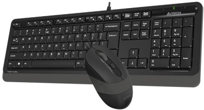 Клавиатура + мышь A4Tech Fstyler F1010 (черный/серый) 