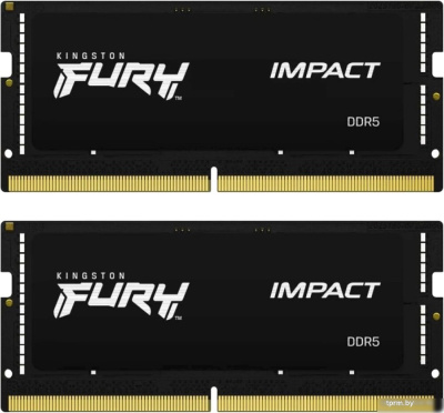 Оперативная память Kingston FURY Impact 2x32 ГБ DDR5 4800 МГц KF548S38IBK2-64 