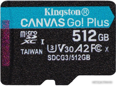 Карта памяти Kingston Canvas Go! Plus microSDXC 512GB 