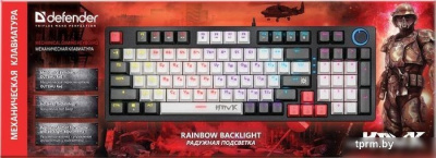 Клавиатура Defender Hawk GK-418 (Outemu Red) 
