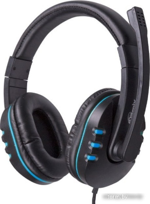 Наушники Ritmix RH-555M (черный/синий) 