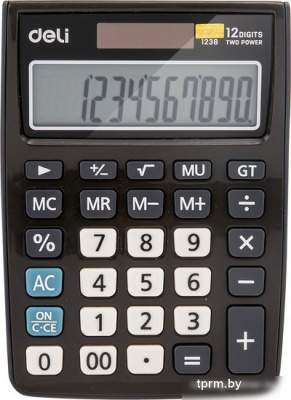 Бухгалтерский калькулятор Deli E1238black 