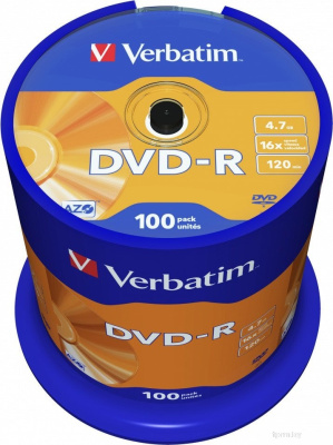 Verbatim 4.7Gb 16x 43549 (100 шт.) 