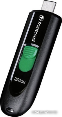 USB Flash Transcend JetFlash 790C 256GB (черный/зеленый) 