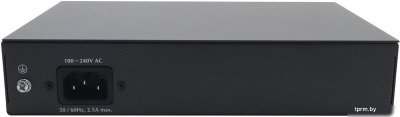 Коммутатор ORIGO OS2410P/120W/A1A Настраиваемый L2 PoE-коммутатор 8x1000Base-T PoE+, 2x1000Base-X SFP, PoE-бюджет 120 Вт OS2410P/120W/A1A 