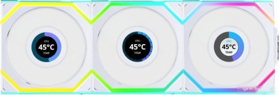 Комплект вентиляторов для корпуса с контроллером Lian Li Uni Fan SL 120 Wireless LCD Reverse G99.12RSLLCD1W3W.R0 
