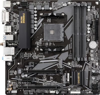 Материнская плата Gigabyte B550M DS3H AC (rev. 1.7) 