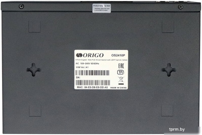 Коммутатор ORIGO OS2410P/120W/A1A Настраиваемый L2 PoE-коммутатор 8x1000Base-T PoE+, 2x1000Base-X SFP, PoE-бюджет 120 Вт OS2410P/120W/A1A 