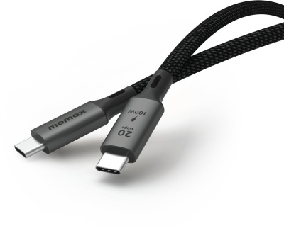 Кабель Momax DC32D USB 3.2 Gen 2x2 Type-C - USB 3.2 Gen 2x2 Type-C (2 м, черный)