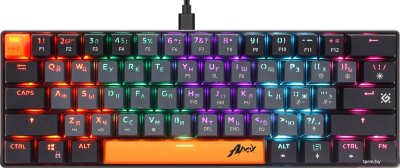 Клавиатура Defender Apex GK-002 (серый/черный) 
