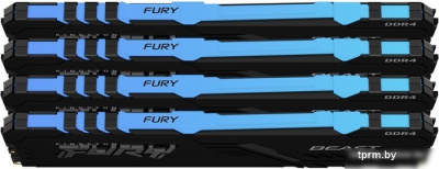 Kingston FURY Beast RGB 4x16GB DDR4 PC4-25600 KF432C16BB1AK4/64 