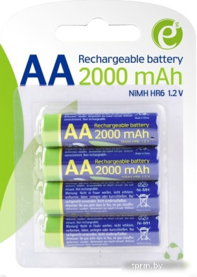 Аккумуляторы Gembird AA 2000 mAh 4 шт. EG-BA-AA20R4-01 